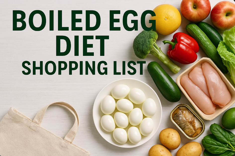 boiled egg diet shopping list